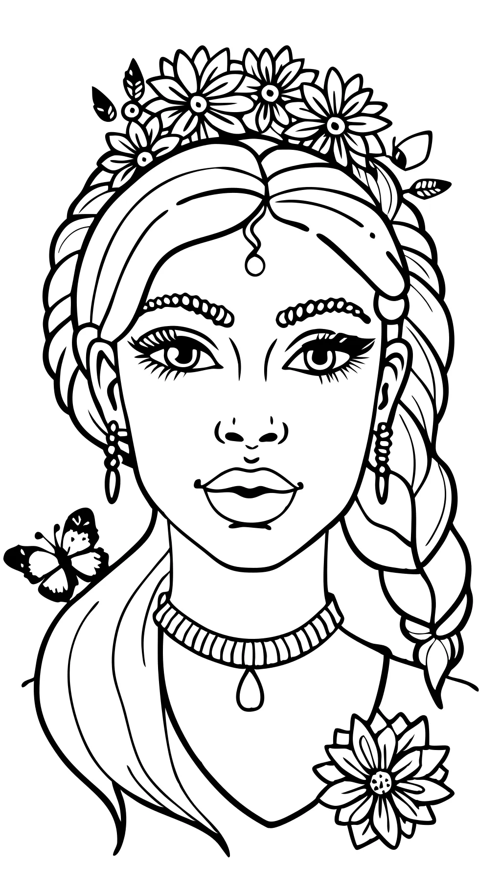 beautiful woman coloring pages